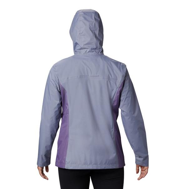 Columbia Arcadia II Rain Jacket Grey Navy Purple For Women's NZ38907 New Zealand